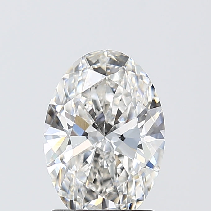 1.7 Carat Oval Lab Diamond with  Cut Diamond in 14KT  view 1

