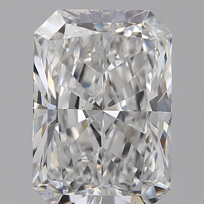 1.79 Carat Radiant Lab Diamond with  Cut Diamond in 14KT  view 1
