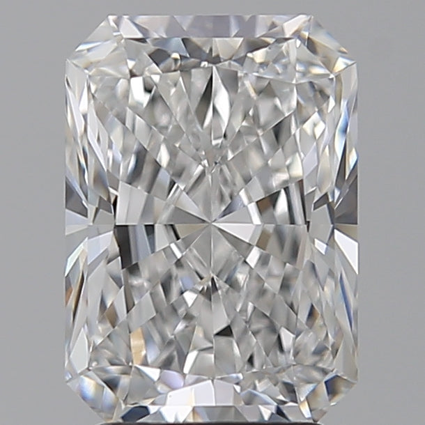 3.09 Carat Radiant Lab Diamond with  Cut Diamond in 14KT  view 1
