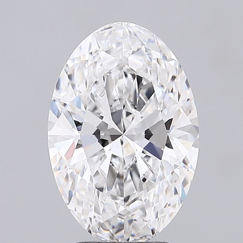 1.84 Carat Oval Lab Diamond with  Cut Diamond in 14KT  view 1
