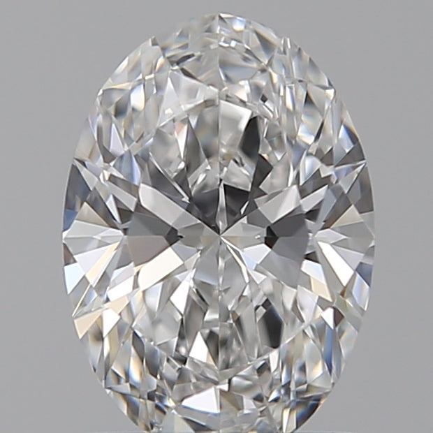 1.09 Carat Oval Lab Diamond with  Cut Diamond in 14KT  view 1
