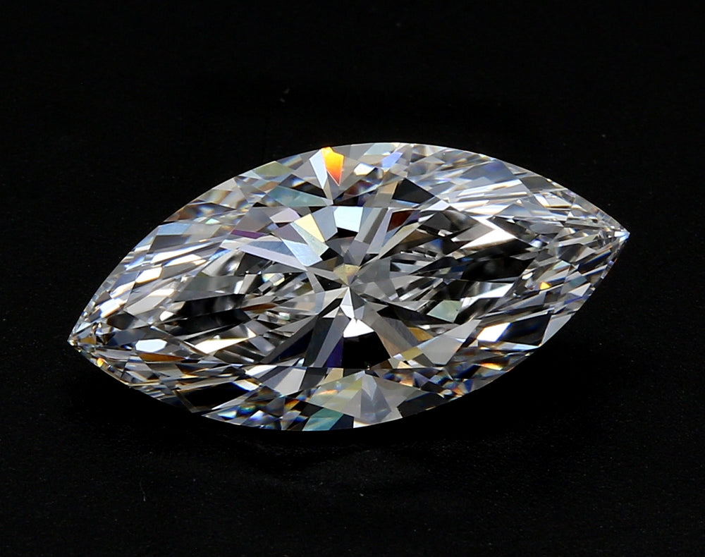 2.17 Carat Marquise Lab Diamond with  Cut Diamond in 14KT  view 1
