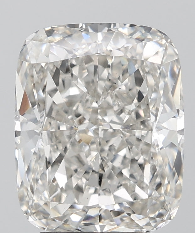 4.4 Carat Cushion Lab Diamond with  Cut Diamond in 14KT  view 1
