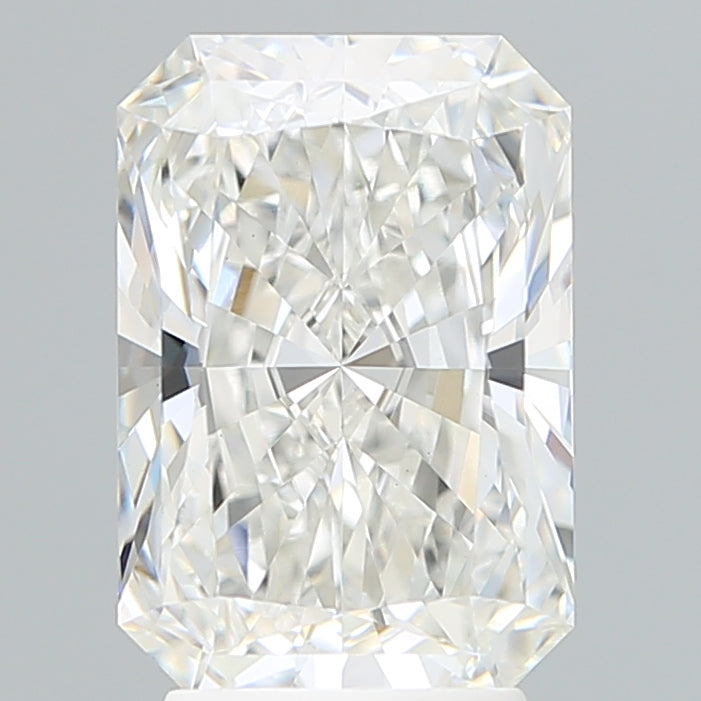 3.56 Carat Radiant Lab Diamond with  Cut Diamond in 14KT  view 1
