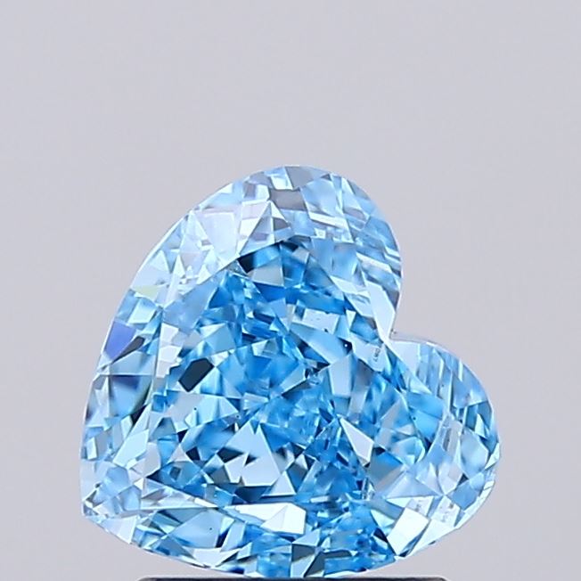 1.57 Carat Heart Lab Diamond with  Cut Diamond in 14KT  view 1
