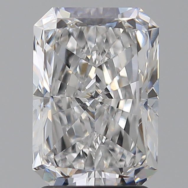 2.5 Carat Radiant Lab Diamond with  Cut Diamond in 14KT  view 1
