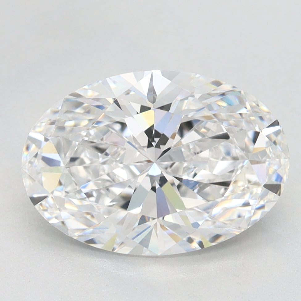 2.15 Carat Oval Lab Diamond with  Cut Diamond in 14KT  view 1
