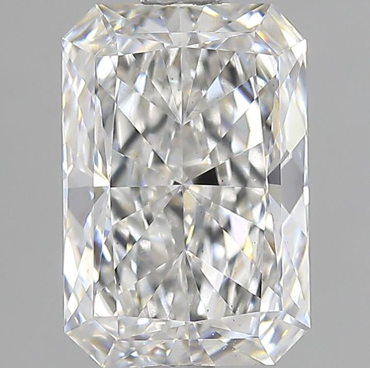 2.51 Carat Radiant Lab Diamond with  Cut Diamond in 14KT  view 1
