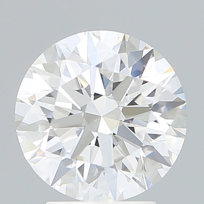 3.05 Carat Round Lab Diamond with  Cut Diamond in 14KT  view 1
