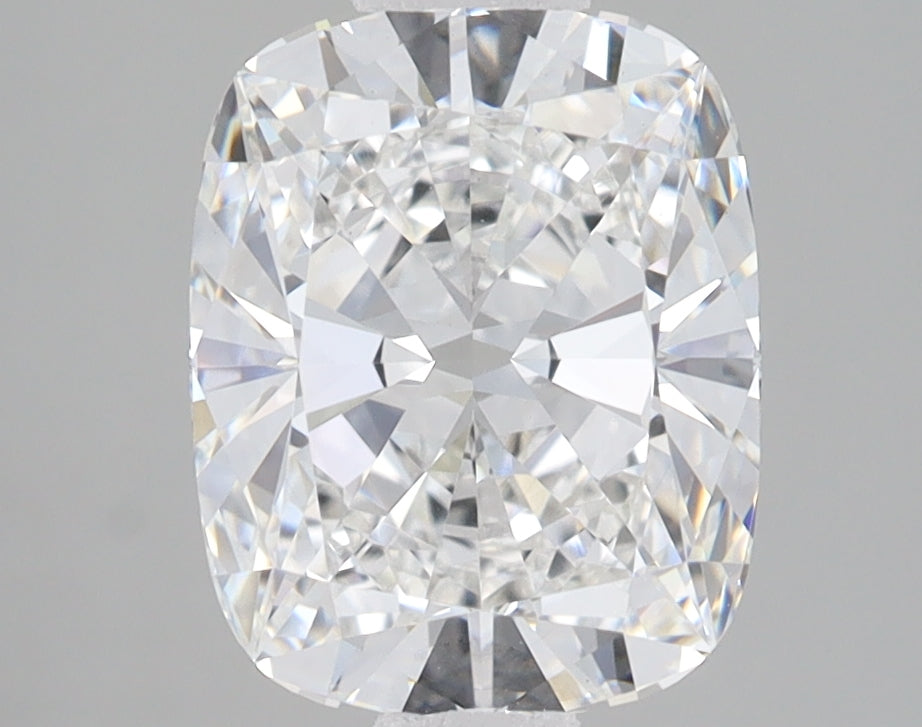 3.03 Carat Cushion Lab Diamond with  Cut Diamond in 14KT  view 1
