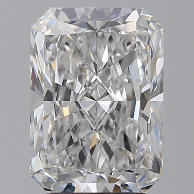 3.05 Carat Radiant Lab Diamond with  Cut Diamond in 14KT  view 1
