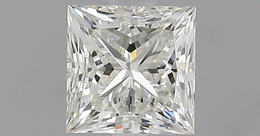 1.0 Carat Princess Natural Diamond with  Cut Diamond in 14KT  view 1
