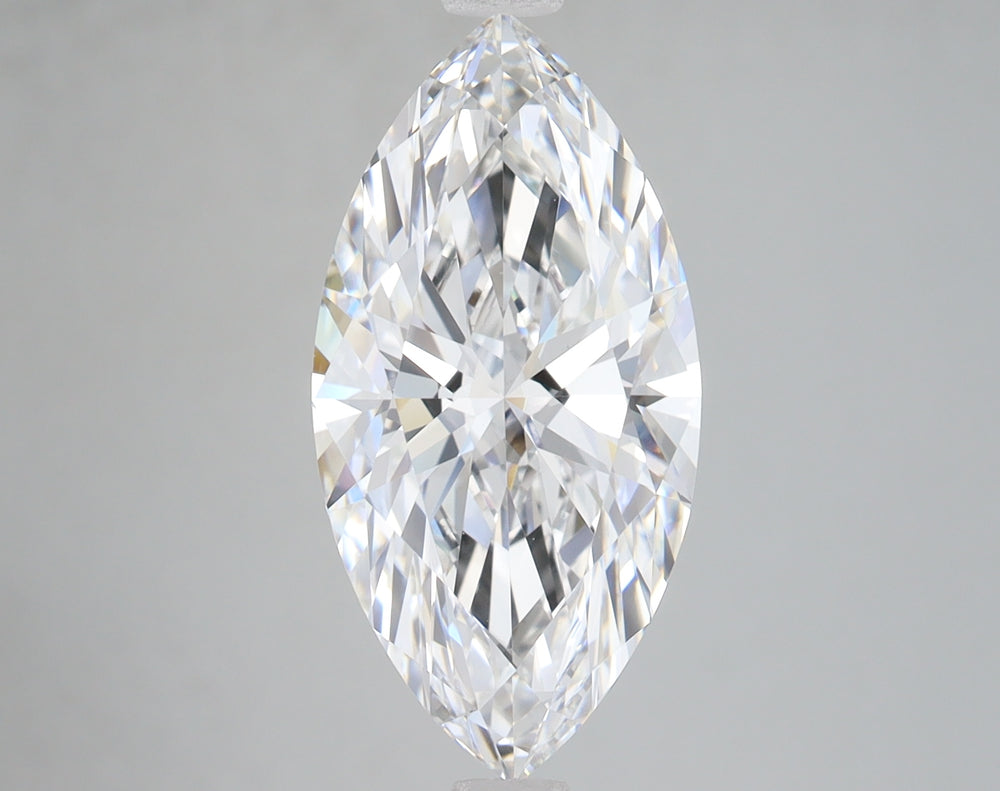 4.06 Carat Marquise Lab Diamond with  Cut Diamond in 14KT  view 1

