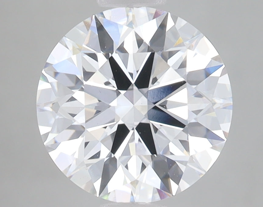 2.52 Carat Round Lab Diamond with  Cut Diamond in 14KT  view 1
