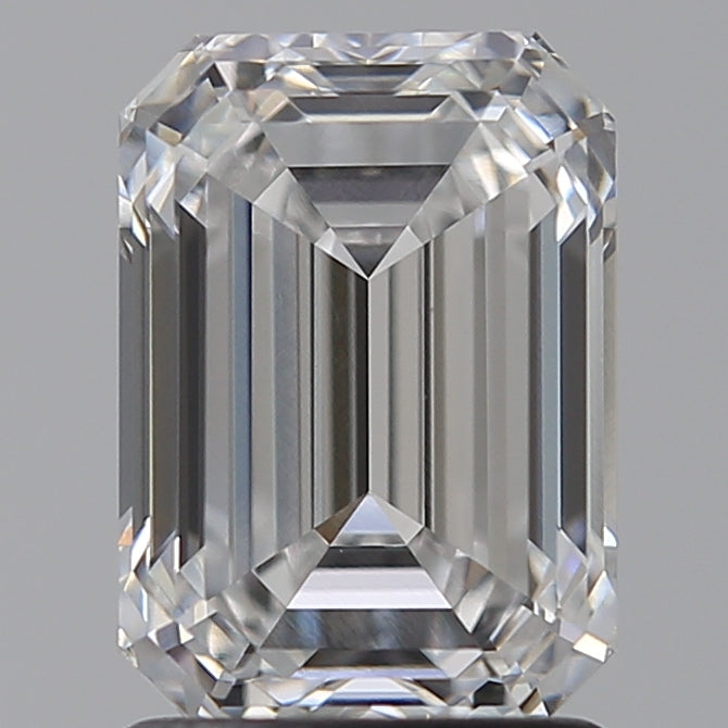 1.92 Carat Emerald Lab Diamond with  Cut Diamond in 14KT  view 1
