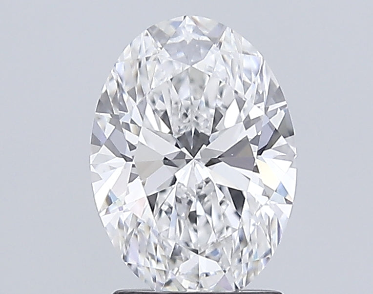 2.09 Carat Oval Lab Diamond with  Cut Diamond in 14KT  view 1
