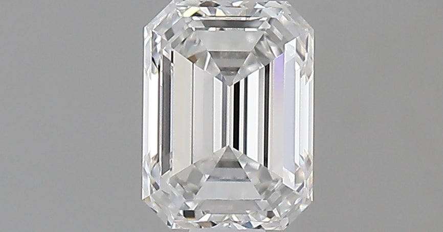 0.7 Carat Emerald Natural Diamond with  Cut Diamond in 14KT  view 1
