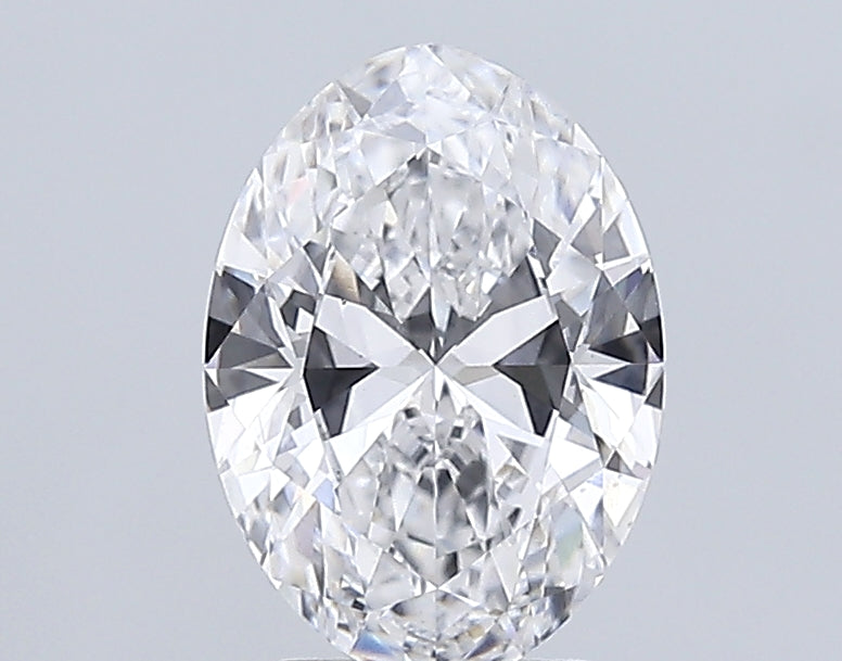 3.0 Carat Oval Lab Diamond with  Cut Diamond in 14KT  view 1
