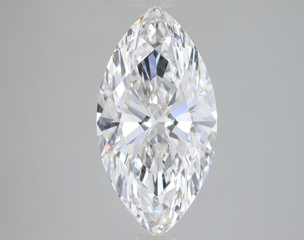 2.5 Carat Marquise Lab Diamond with  Cut Diamond in 14KT  view 1
