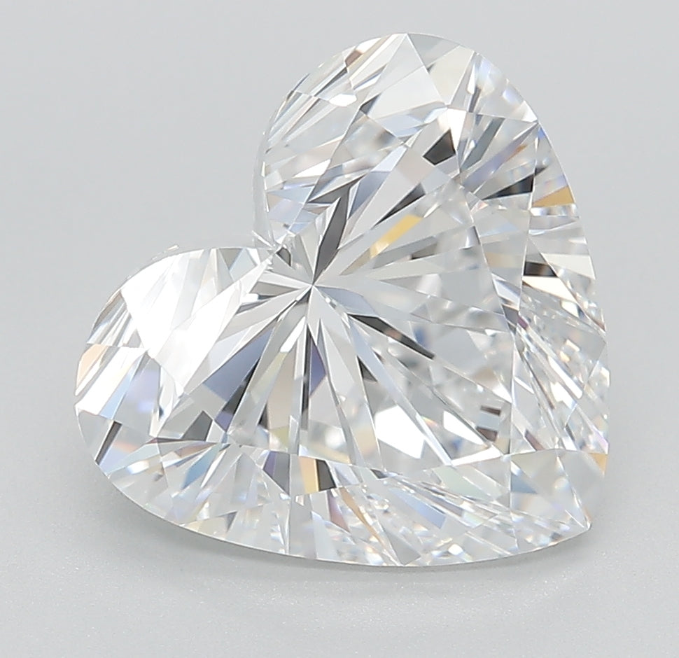 5.3 Carat Heart Lab Diamond with  Cut Diamond in 14KT  view 1
