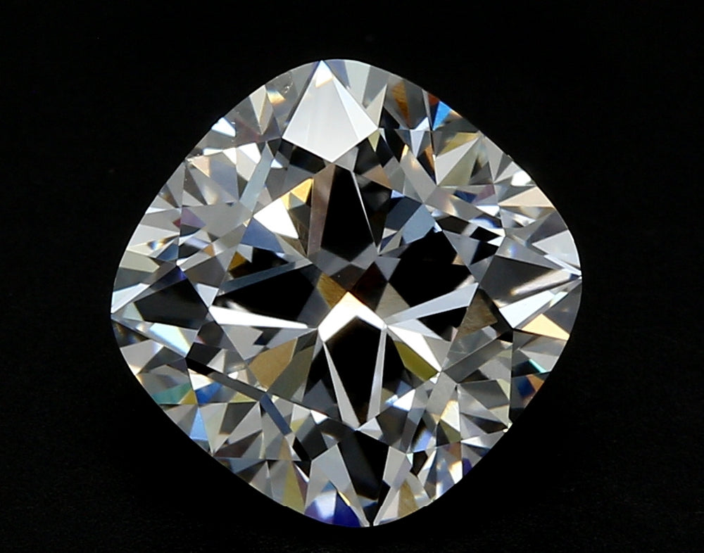 1.81 Carat Cushion Lab Diamond with  Cut Diamond in 14KT  view 1
