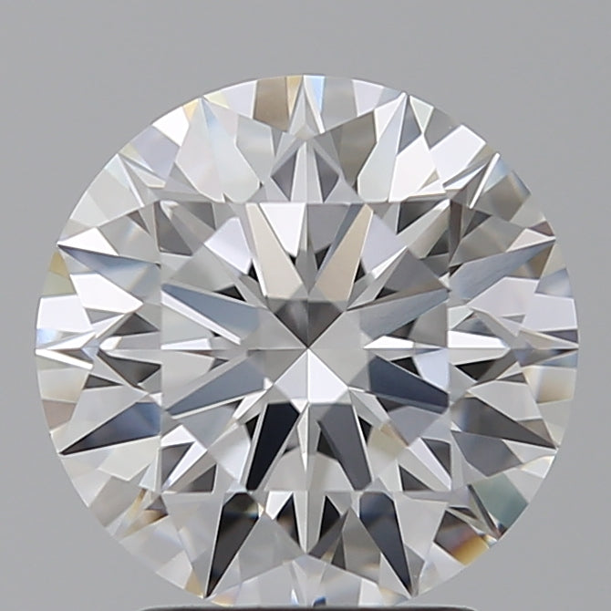 2.55 Carat Round Lab Diamond with  Cut Diamond in 14KT  view 1
