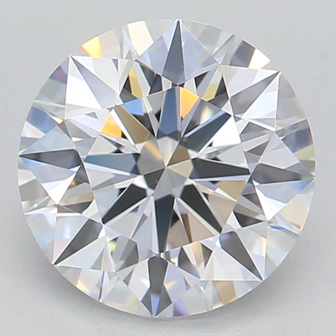 1.58 Carat Round Lab Diamond with  Cut Diamond in 14KT  view 1
