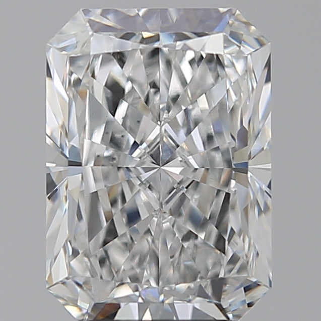 3.5 Carat Radiant Lab Diamond with  Cut Diamond in 14KT  view 1
