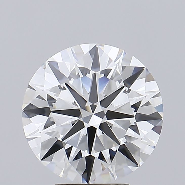 4.3 Carat Round Lab Diamond with  Cut Diamond in 14KT  view 1
