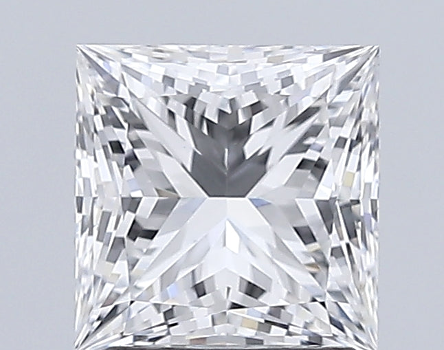 2.2 Carat Princess Lab Diamond with  Cut Diamond in 14KT  view 1

