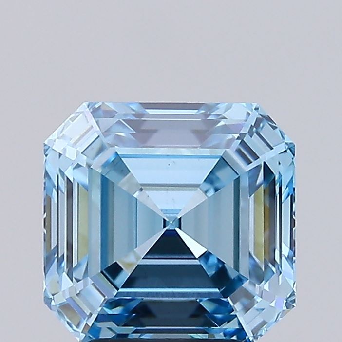2.91 Carat Emerald Lab Diamond with  Cut Diamond in 14KT  view 1
