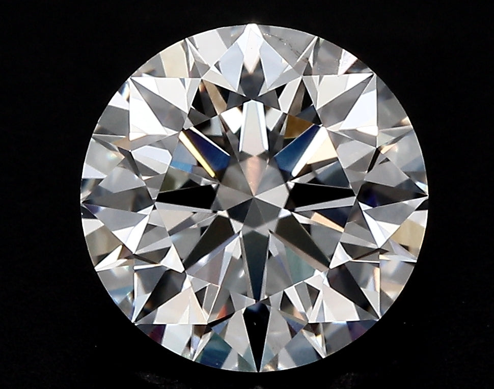2.06 Carat Round Lab Diamond with  Cut Diamond in 14KT  view 1
