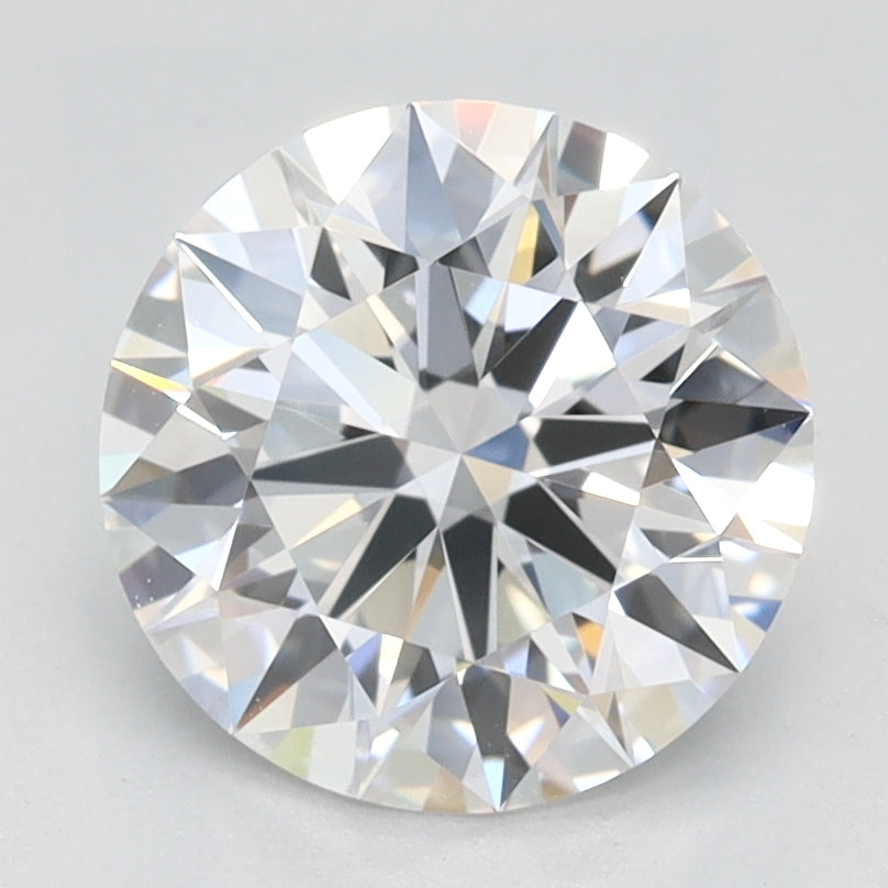 1.7 Carat Round Lab Diamond with  Cut Diamond in 14KT  view 1
