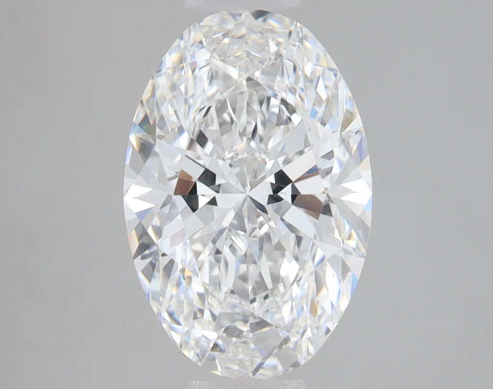 2.43 Carat Oval Lab Diamond with  Cut Diamond in 14KT  view 1
