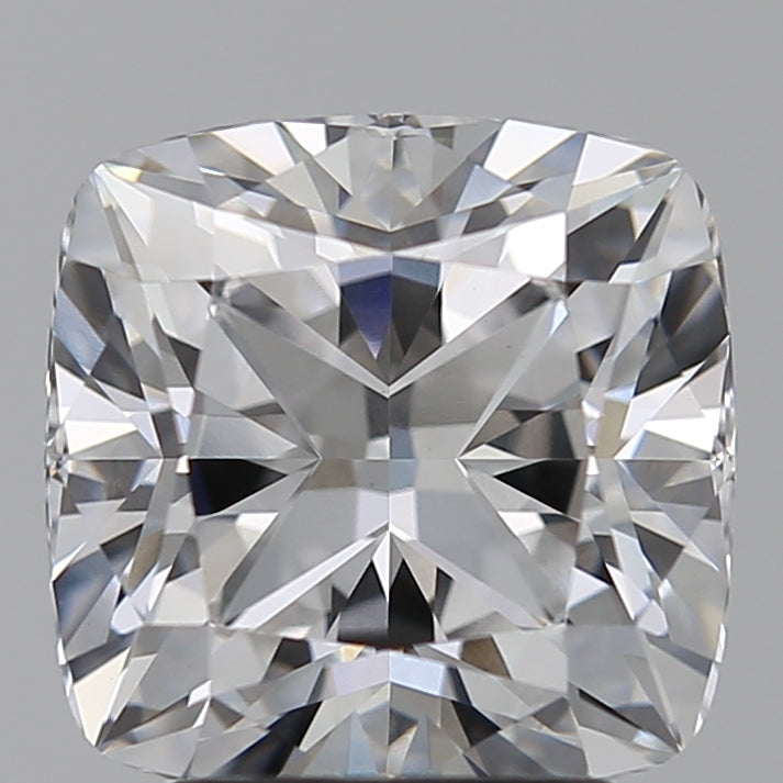 3.01 Carat Cushion Lab Diamond with  Cut Diamond in 14KT  view 1
