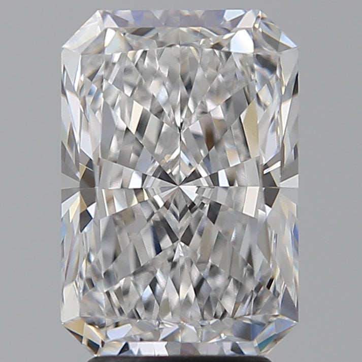 3.6 Carat Radiant Lab Diamond with  Cut Diamond in 14KT  view 1
