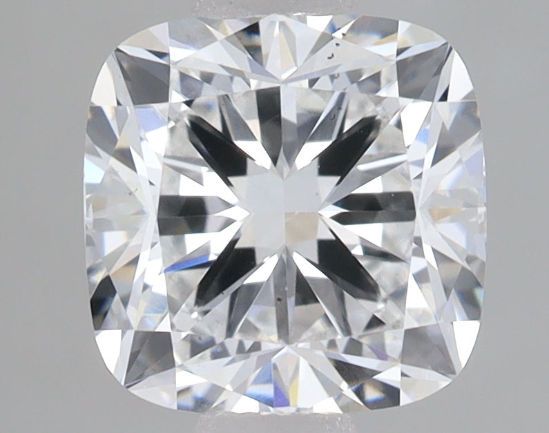 1.66 Carat Cushion Lab Diamond with  Cut Diamond in 14KT  view 1
