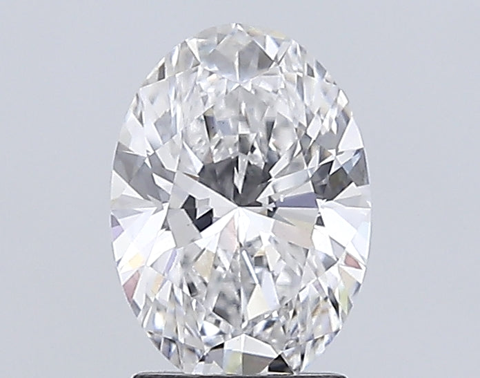 2.11 Carat Oval Lab Diamond with  Cut Diamond in 14KT  view 1
