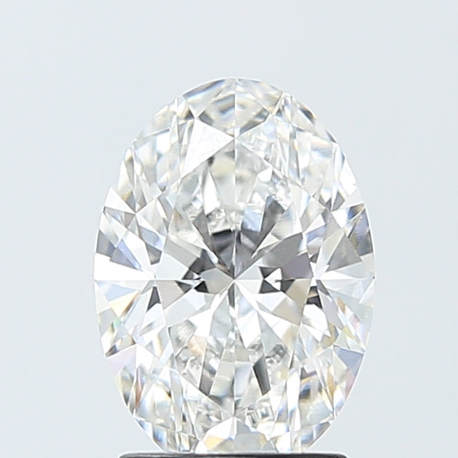 2.06 Carat Oval Lab Diamond with  Cut Diamond in 14KT  view 1
