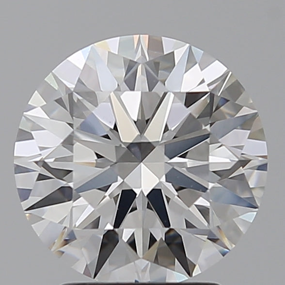 2.56 Carat Round Lab Diamond with  Cut Diamond in 14KT  view 1
