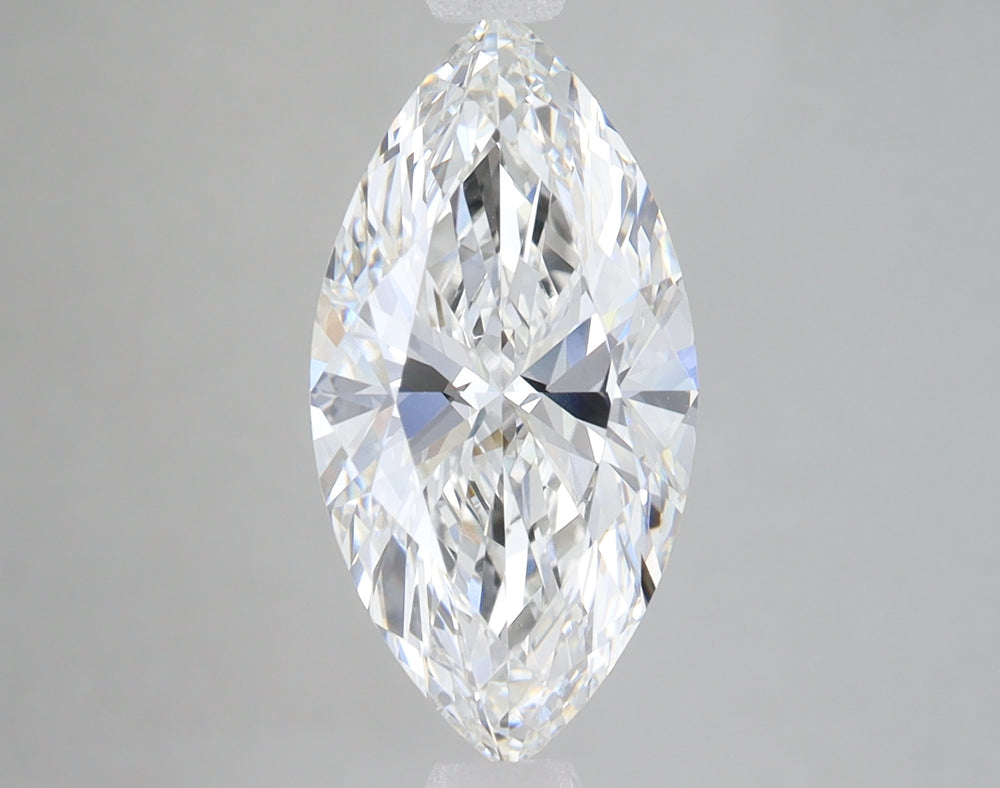 3.01 Carat Marquise Lab Diamond with  Cut Diamond in 14KT  view 1
