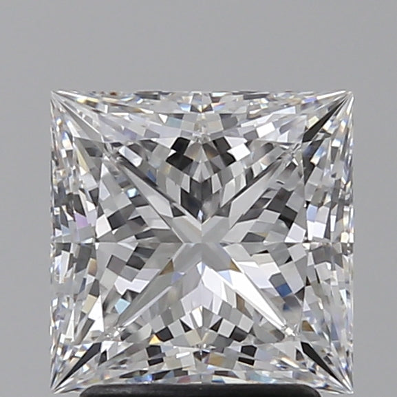 2.29 Carat Princess Lab Diamond with  Cut Diamond in 14KT  view 1
