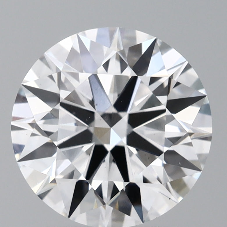 2.09 Carat Round Lab Diamond with  Cut Diamond in 14KT  view 1
