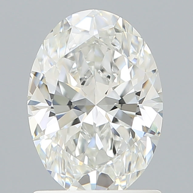 1.34 Carat Oval Lab Diamond with  Cut Diamond in 14KT  view 1
