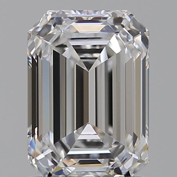 1.51 Carat Emerald Lab Diamond with  Cut Diamond in 14KT  view 1
