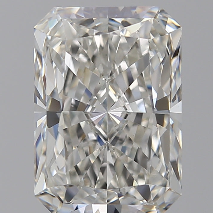 5.01 Carat Radiant Lab Diamond with  Cut Diamond in 14KT  view 1
