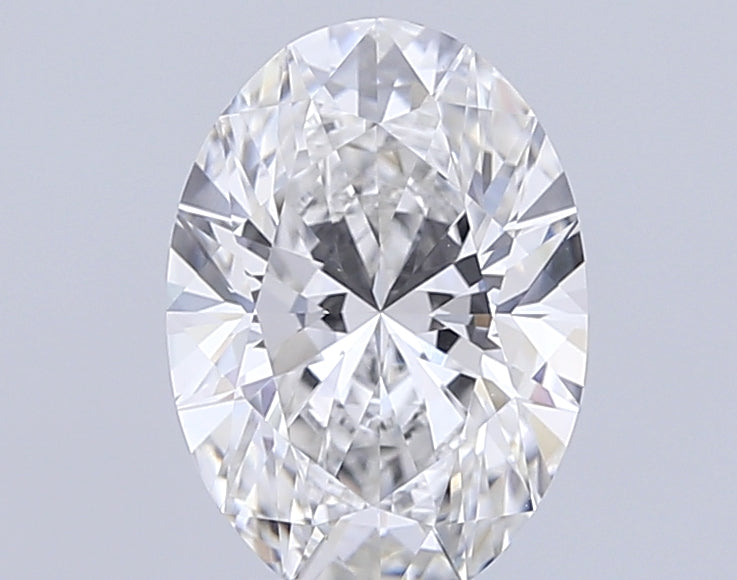 2.5 Carat Oval Lab Diamond with  Cut Diamond in 14KT  view 1
