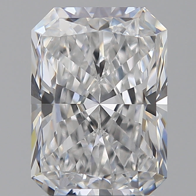 2.04 Carat Radiant Lab Diamond with  Cut Diamond in 14KT  view 1
