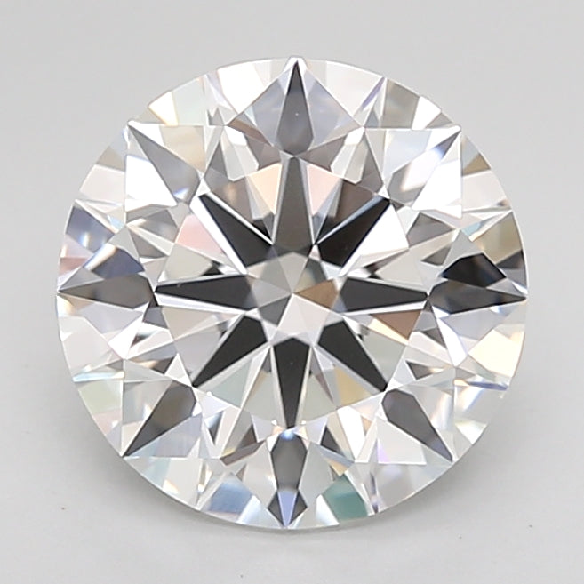 2.54 Carat Round Lab Diamond with  Cut Diamond in 14KT  view 1
