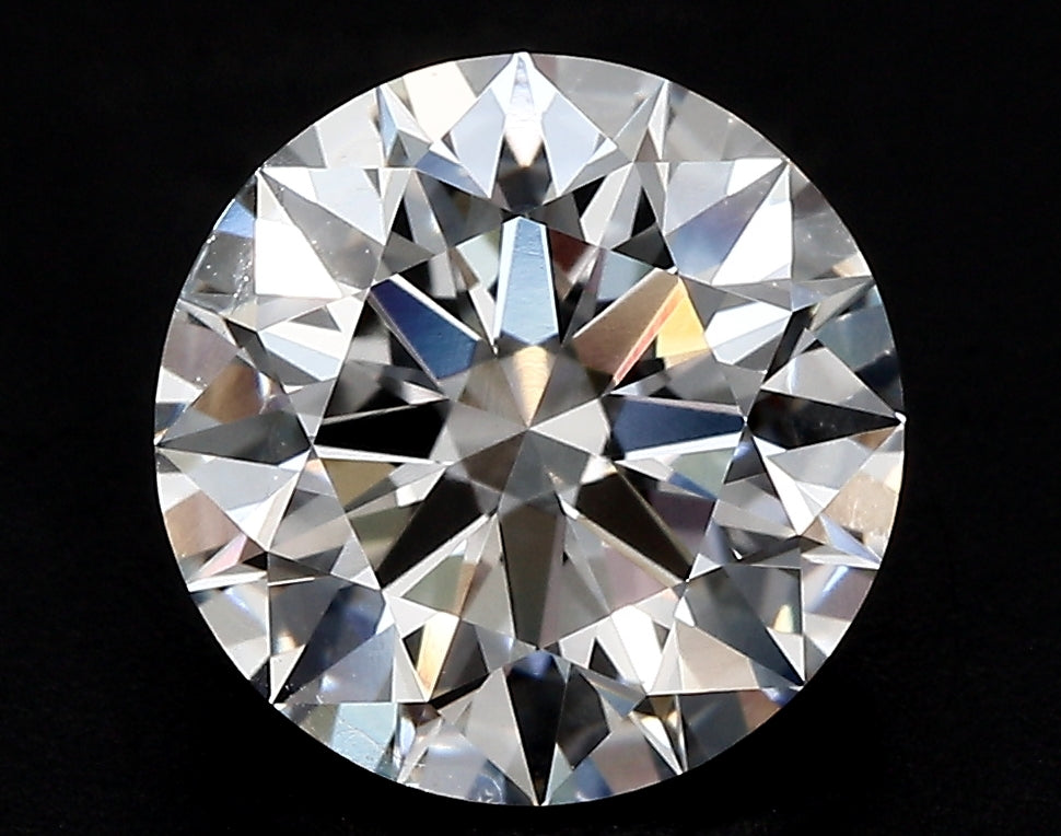 4.55 Carat Round Lab Diamond with  Cut Diamond in 14KT  view 1
